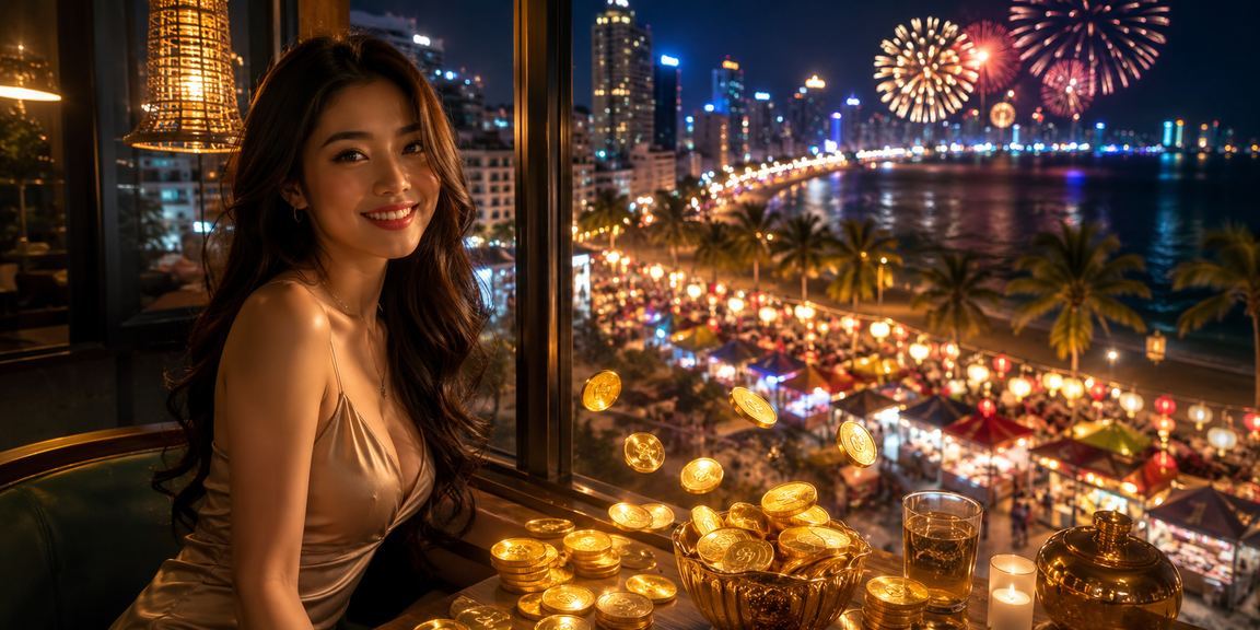 Cảnh quán cà phê ven biển Nha Trang nơi người dùng xem kèo thể thao trên điện thoại